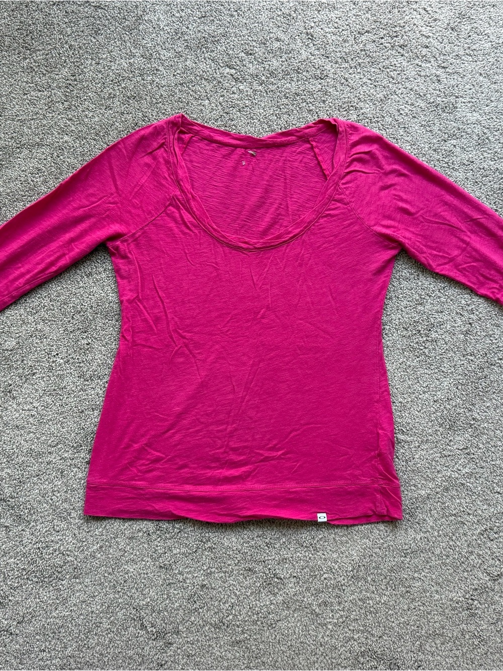 Oakley Women's Scoop Neck Long Sleeve Top - Hot Pink